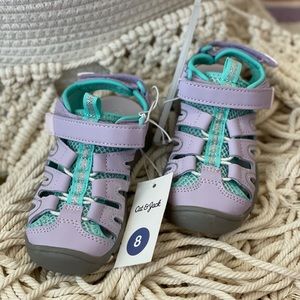 Cat & Jack Purple and Teal Hiking Sandals, Toddler Size 8